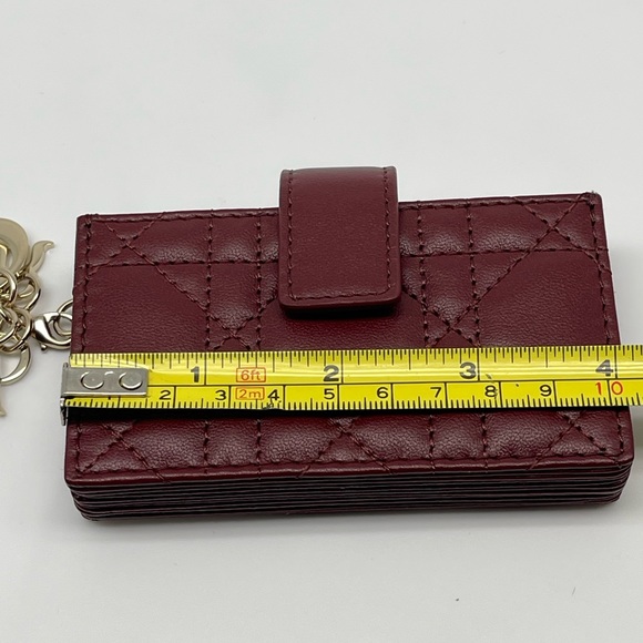 LADY DIOR 5-GUSSET CARD HOLDER ROUGE NEW DUST SHOPPING BAG BOX AUTHENTIC - Picture 11 of 13